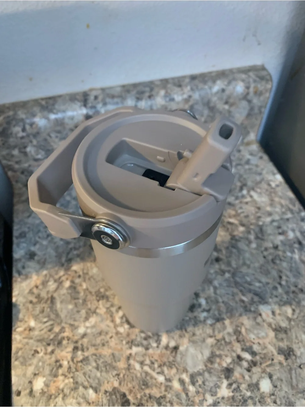 Stanley Travel Tumbler in Tan and Silver